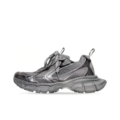 Balenciaga 3XL Низкий Топ Толстая Подошва Кроссовки Мужские Серебристо-Серый