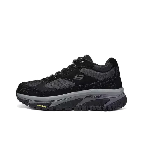 Skechers OUTDOOR MENS Низкий Топ Походная обувь Мужская Черная