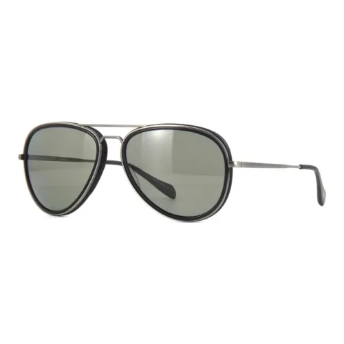 Oliver Peoples Aviator Солнцезащитные очки Мужские Матовый Черный