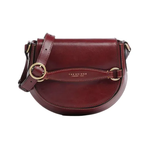 THE BRIDGE Fine GRAIN LEATHER Сумка через плечо Сумка на плечо Стандартная Женская Бордовая
