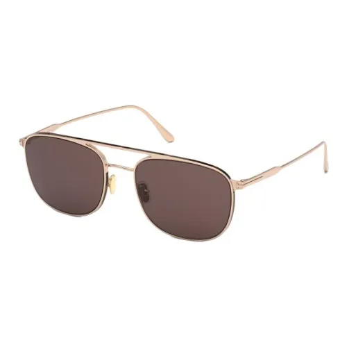 TOM FORD Металл Aviator Солнцезащитные очки Мужские Золотые