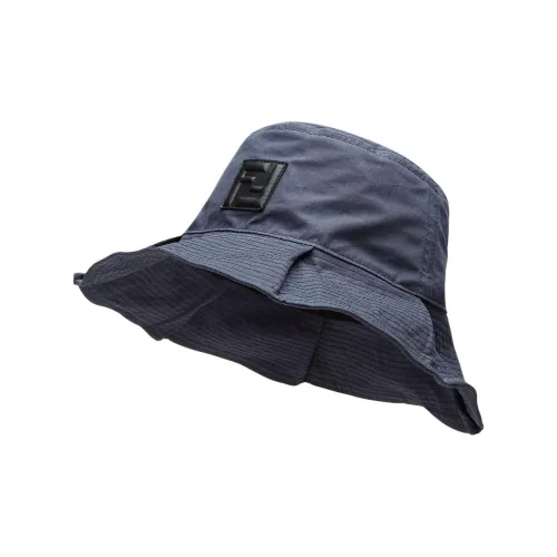 FENDI Cotton Bucket Hats Мужской Синий
