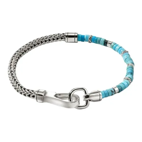 JOHN HARDY Серебряный браслет мужской серебряный синий