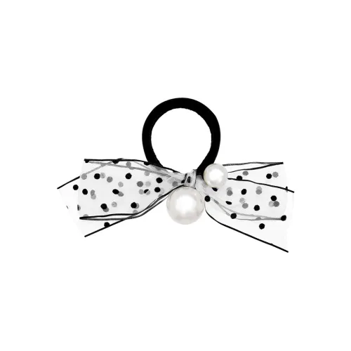 ROYALSASA Шелковый шифон искусственная жемчужина резинка для волос женский