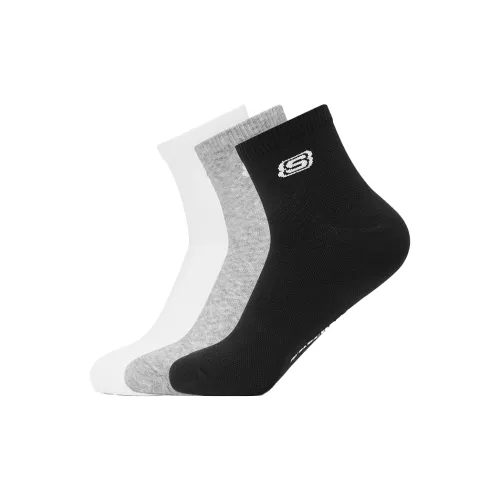 Skechers Sports Alliance Series Белый+Серый+Черный 3 упаковки Мужские носки