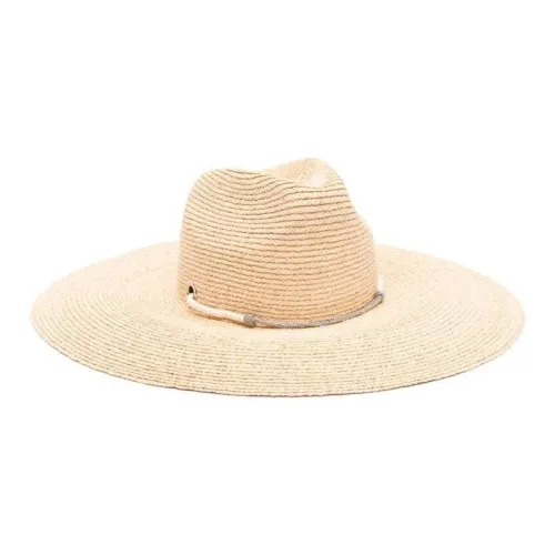 PESERICO Рафия Шапки и Кепки Женские Бежевые