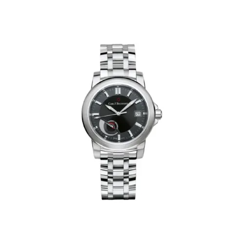 BUCHERER PATRAVI Collection Автоматический Механический Механизм Мужские Часы Часы 38 мм Черный Циферблат Корпус из Нержавеющей Стали