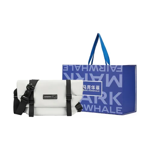 FAIRWHALE Ткань Курьерская Сумка Сумка через плечо Стандартная Мужская Серо-белая