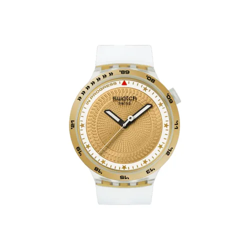 Swatch Quartz Movement Унисекс Часы 47mm*44,8mm*11,75mm Белые