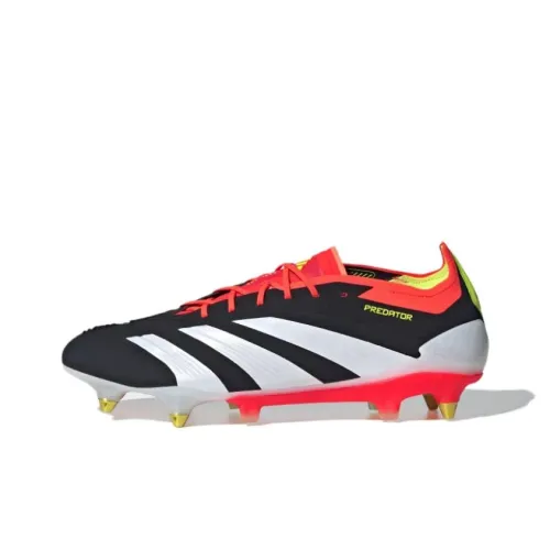 Adidas Predator Elite Мягкая трава противоскользящие устойчивые к истиранию футбольные бутсы унисекс черный белый