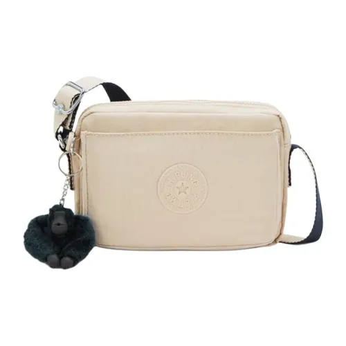 Kipling Полиамид с Нейлоном Маленькая Квадратная Сумка Camera Сумка Сумка через плечо Маленькая Унисекс Оригинальная Бежевая