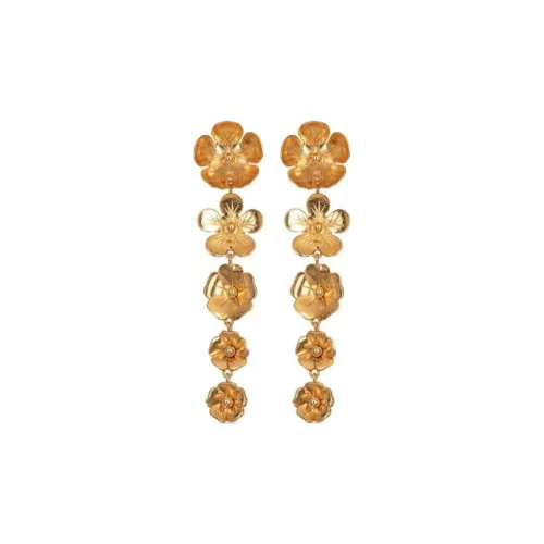 Jennifer Behr 18К Золото Покрытые Серьги из Латунь Женские Золотые