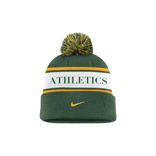 nike Акриловые шапки-бини Мужской Зеленый
