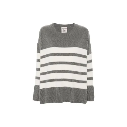 Semicouture FW24 Свитер Женский Серый Белый