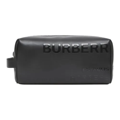 Burberry Кожа Туалетная сумка Унисекс Черная