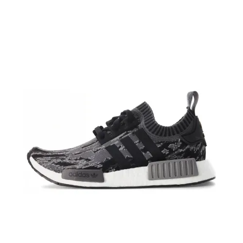 Adidas Originals NMD_R1 Основной черный GREY THREE Амортизаторы Slip-resistant Низкий топ Повседневная обувь Унисекс Черный Серый