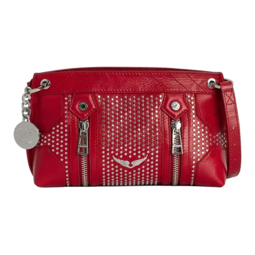 Zadig Voltaire Лакированная кожа Сумка через плечо Сумка на плечо Женская Красная