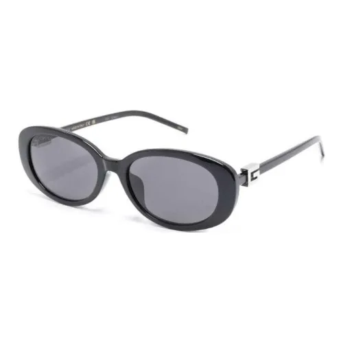 GUCCI PVC Поливинилхлорид OVAL SUNGLASSES Мужской Черный