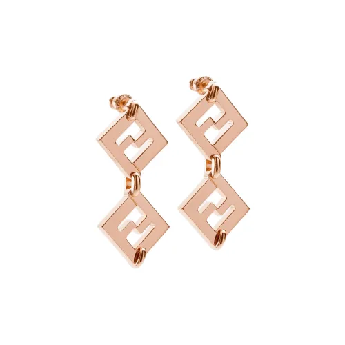 FENDI Серьги Женские Бронза