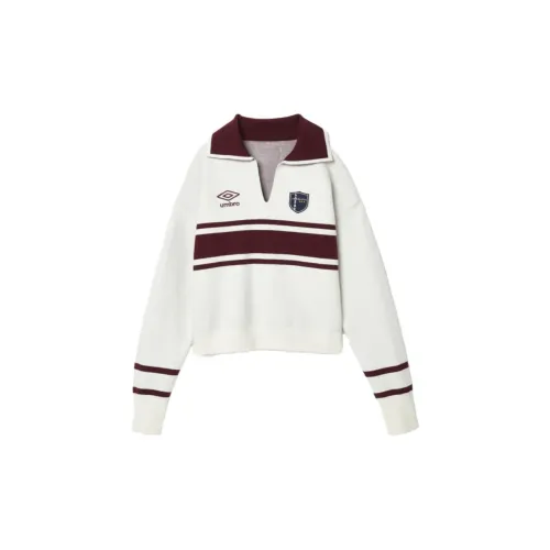 Umbro Красно-белое унисекс поло