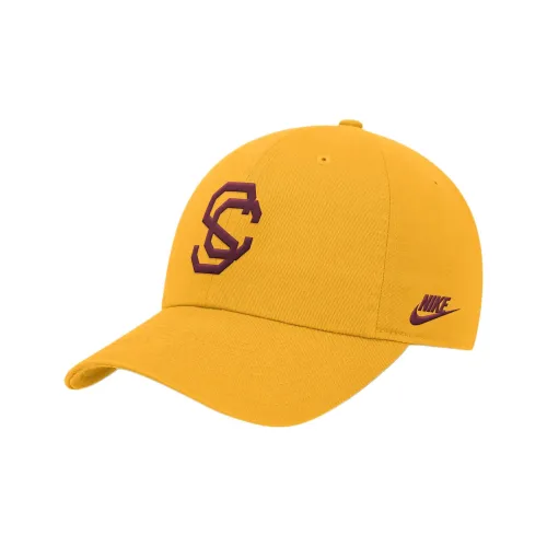 Nike Хлопковые кепки мужские желтые