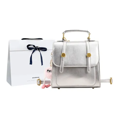 Yakuss ПУ (полиуретан) Рюкзак Women's Silver Black Coffee Pink