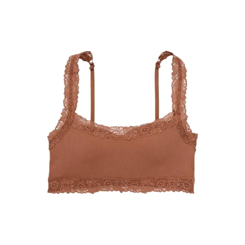 Victoria's Secret Розовый Бюстгальтер Женские Карамельно-коричневый