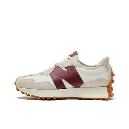 New Balance NB 327 Амортизация Износостойкий Низкий Топ Повседневная Обувь Женская Белый Красный