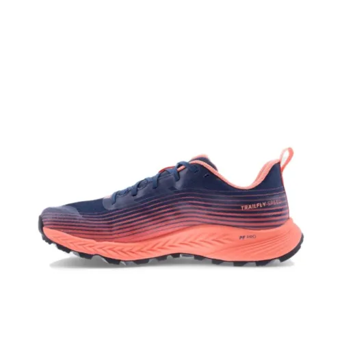 INOV 8 Беговые кроссовки Низкий топ Синий/Оранжевый Женские