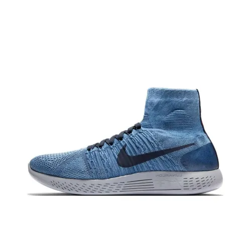 Nike LunarEpic Flyknit Беговые кроссовки Высокий Топ Синий Мужской