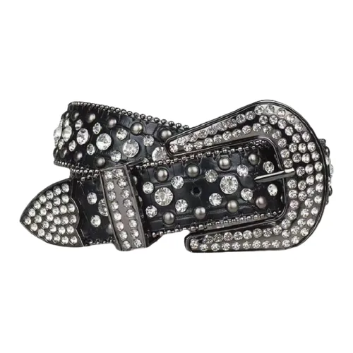 Emperor Penguin Стразы Корейский стиль Джинсы с Кристальным Inlay Украшение PU кожа Ремни Женские 3,8 см