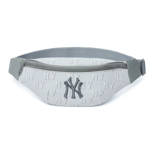 Mlb Base Logo Полиэстер Комбинированная Сумка Одно Плечо Через Плечо Бананка Стандартная Унисекс Серый