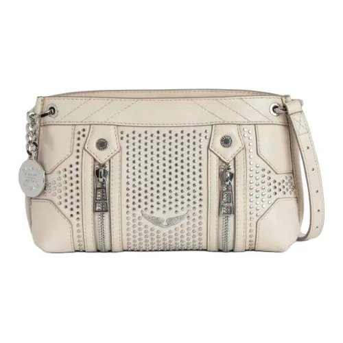 Zadig Voltaire Лакированная кожа Сумка через плечо Сумка на плечо Женская Экрю