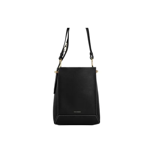Strathberry Телячья кожа Ведрообразная сумка Сумка Сумка через плечо Средняя Женская Черная