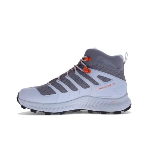 INOV 8 ROCLITE MID GTX Противоскользящий Водонепроницаемый MID Верх Альпинистская Обувь Женская Серый Белый