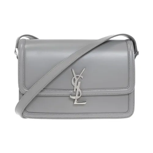 SAINT LAURENT Solferino Кожа Сумка через плечо Сумка на плечо Женская Серый