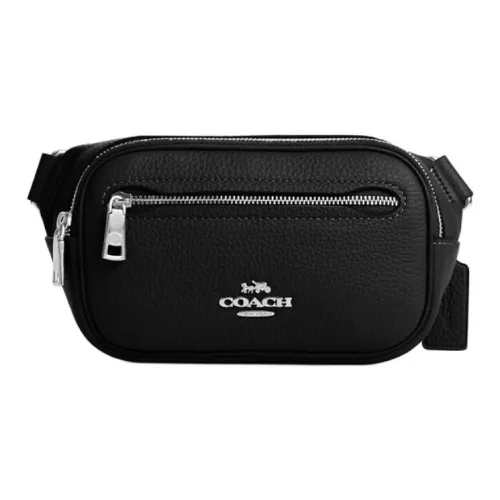 COACH Elias Litchi Grain Leather Mini Men's Black