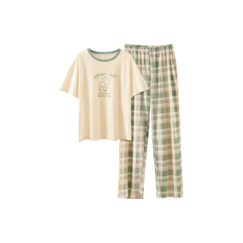 Sharefun Пижамный комплект женский светло-зеленый