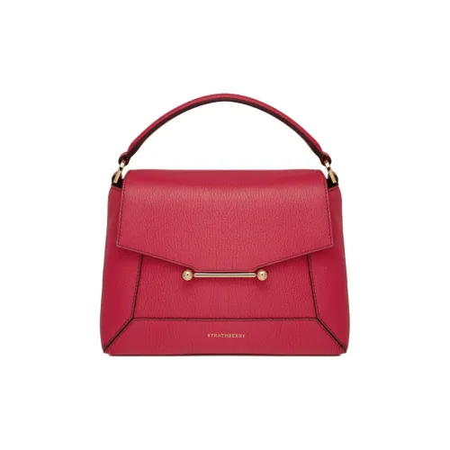 Strathberry Рельефная Телячья Кожа Сумка Сумка через плечо Сумка через плечо Женская Красная