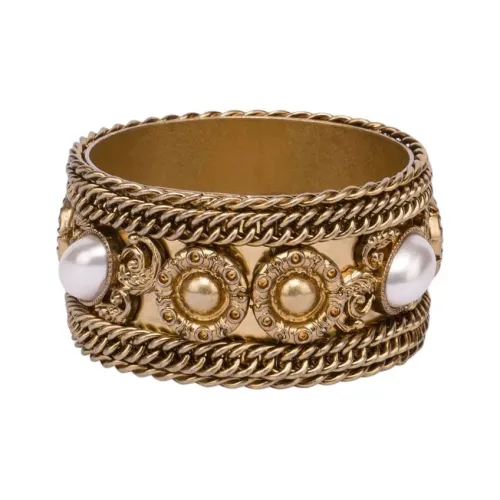 MOSCHINO Браслеты из латани Женские Золотые