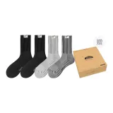 2 Черный + Светло-серый + Темно-серый [Махровая подошва]