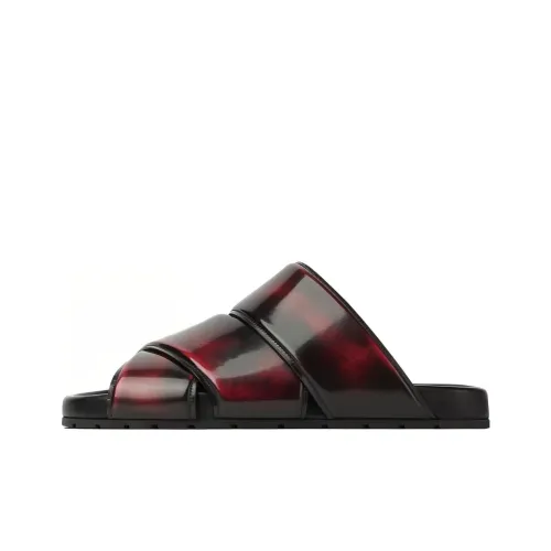 Bottega Veneta Bridge Тихий Слипоны Мужской Черный Красный