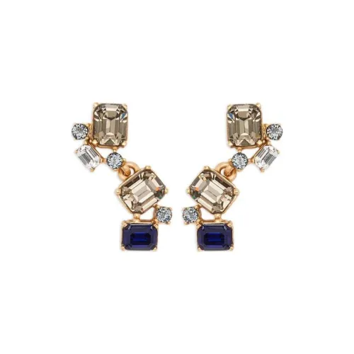 OSCAR DE LA RENTA Серьги из стекла женские многоцветные