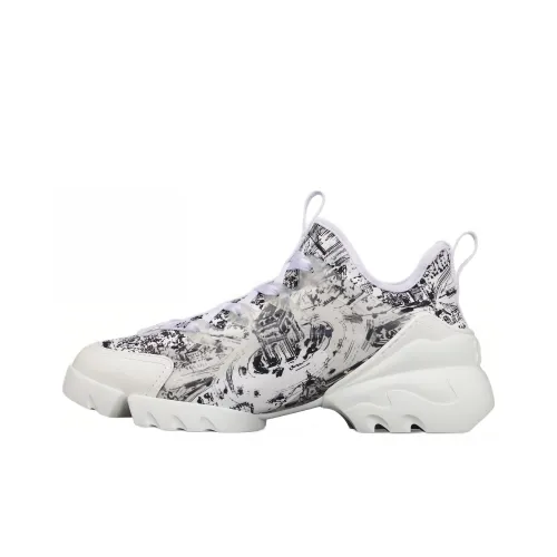 DIOR D Connect Повседневный Низкий Топ Белый Черный Женский