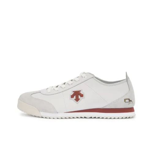 DESCENTE Спортивный стиль CHRON LTR Противоскользящий Устойчивый к истиранию Низкий топ Повседневный Мужской Белый