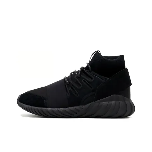 Adidas Originals Tubular Doom Тройной Черный Нелипкий Легкий Низкий Топ Повседневная Обувь Унисекс Черный