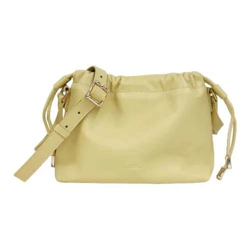 A.P.C Переработанная кожа Сумка через плечо Мини Женская Светло-желтая