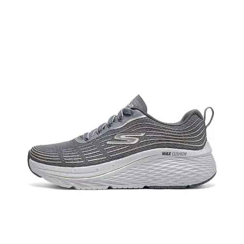 Skechers Max Cushioning Elite 2,0 Устойчивые к истиранию Низкие Беговые кроссовки Женские Серые