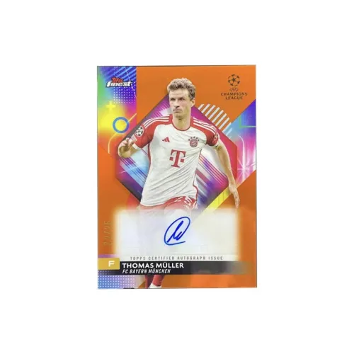 Topps 2023 24 Finest Томас Мюллер Champions League Bayern Munich Black Thomas Müller 25 EDITION Спортивные карты 1 шт