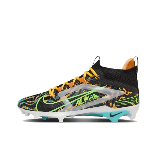 Nike Alpha Menace 4 Slip-Resistant Футбольные бутсы Мужские Черные и Оранжевые